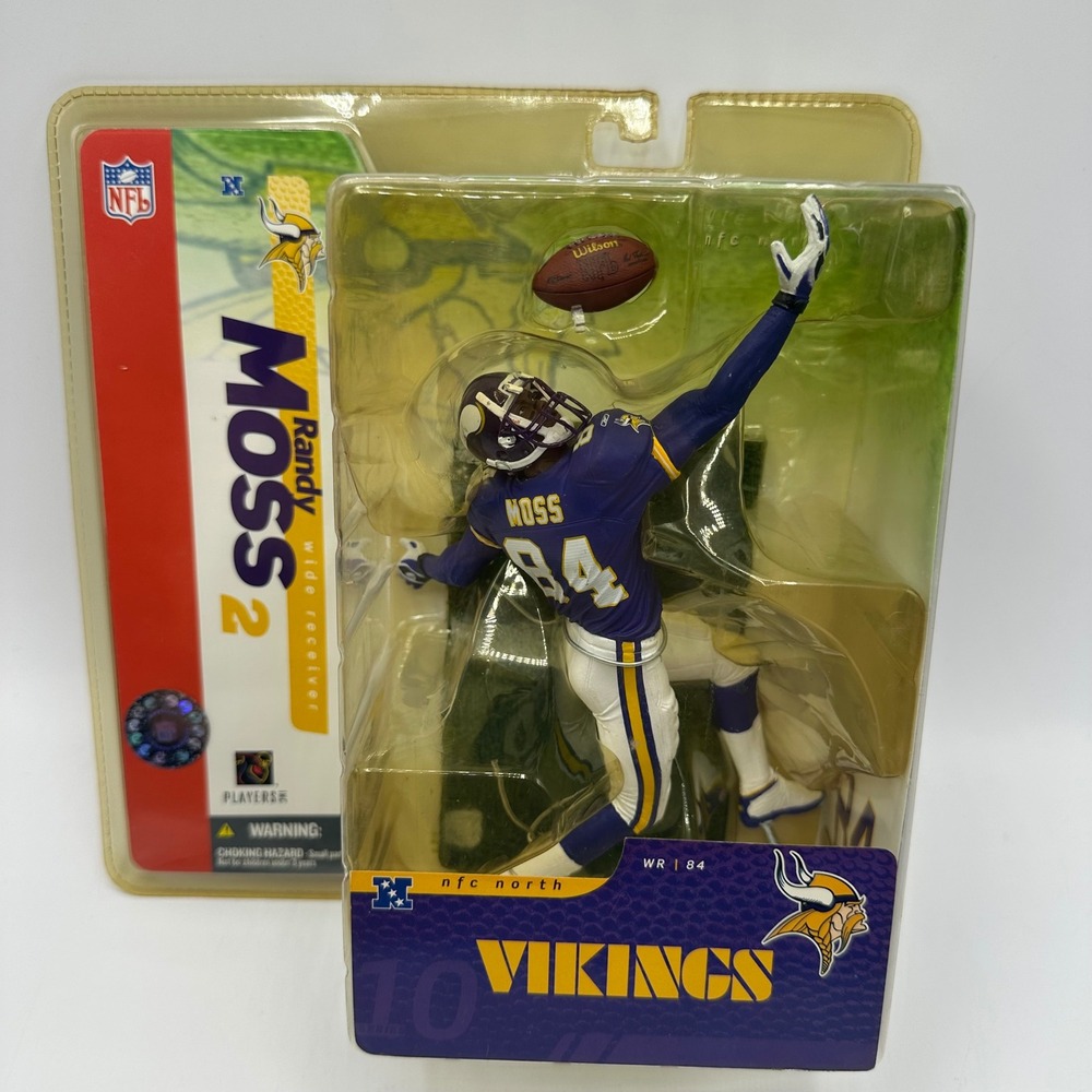 McFarlane Toys NFL Series 10 Randy Moss 2 Minnesota Vikings Action Figure New